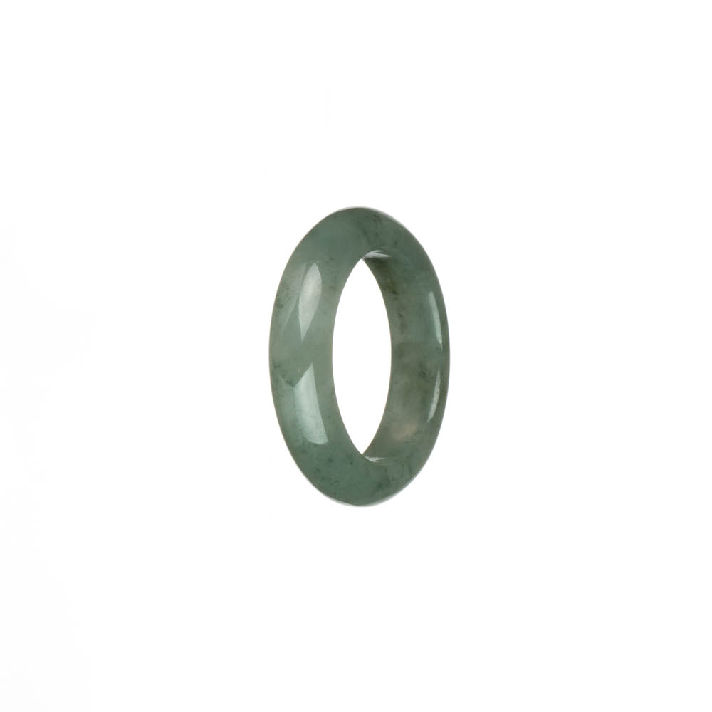 Genuine Pale Green with Green Patterns Burma Jade Band - US 9.5