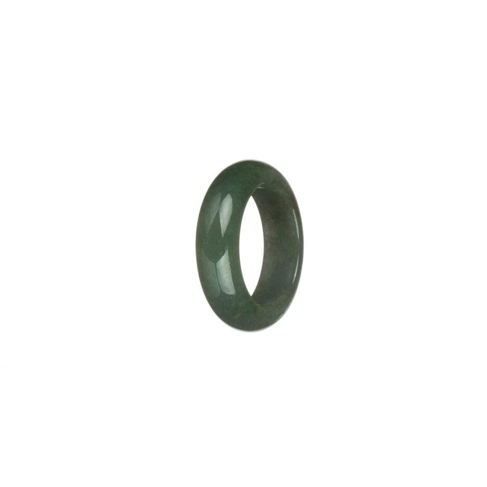 Authentic Green with Brown Patch Jade Band - US 6