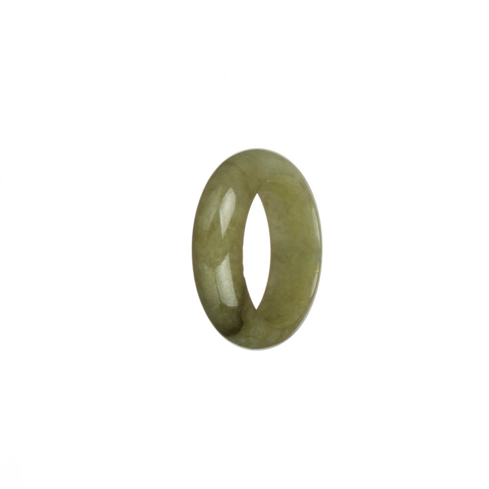 Certified Olive Green Jade Band - US 9.75