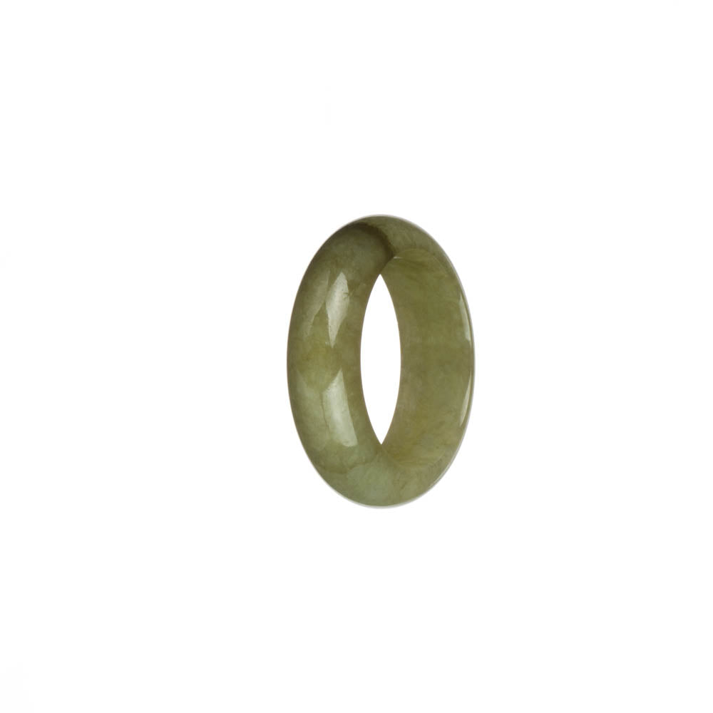 Certified Olive Green Jade Band - US 9.75