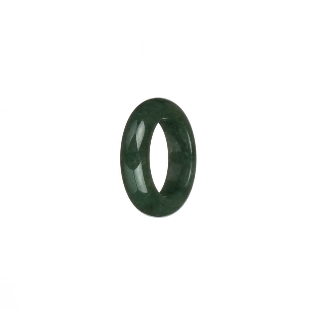 Real Deep Green Jadeite Jade Band - US 7