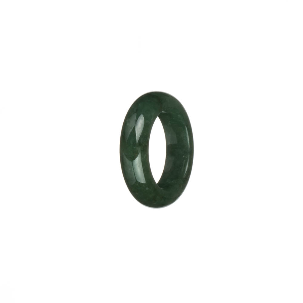 Real Deep Green Jadeite Jade Band - US 7