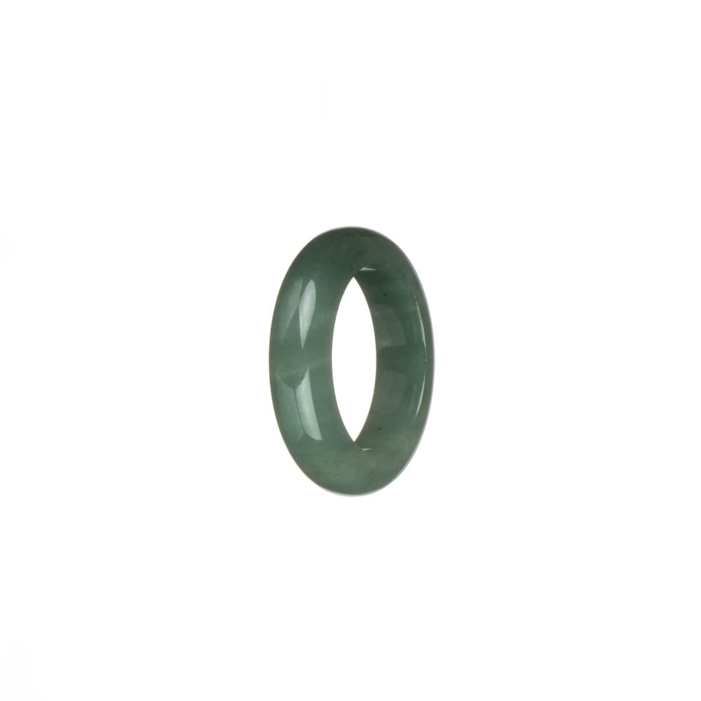 Genuine Deep Green and Green Burmese Jade Band - US 7.25