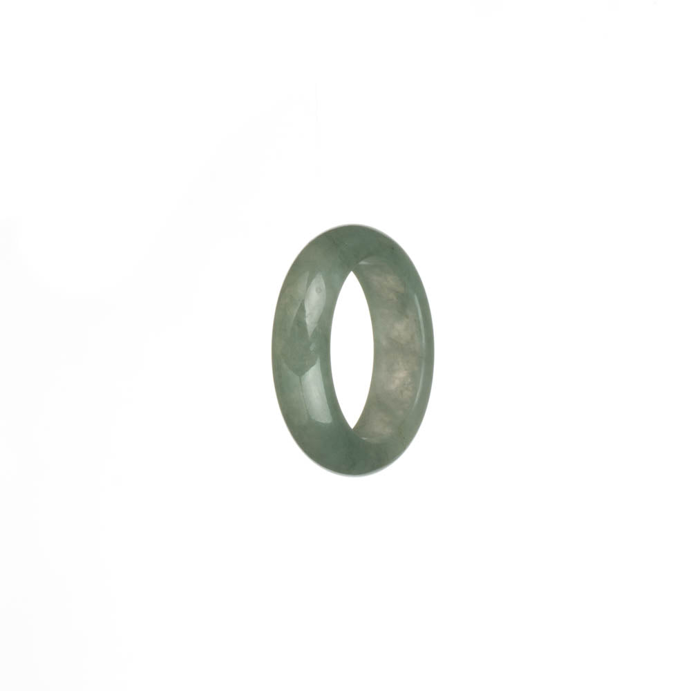 Certified Pale Green Burma Jade Band - US 7