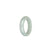 Real Pale Greenish White Burma Jade Ring - US 9.5