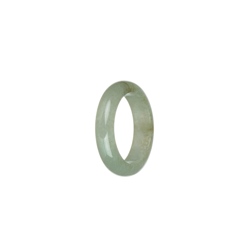 Genuine Light Green Burma Jade Band - US 8.25