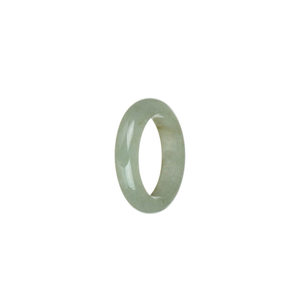 Genuine Light Green Burma Jade Band - US 8.25