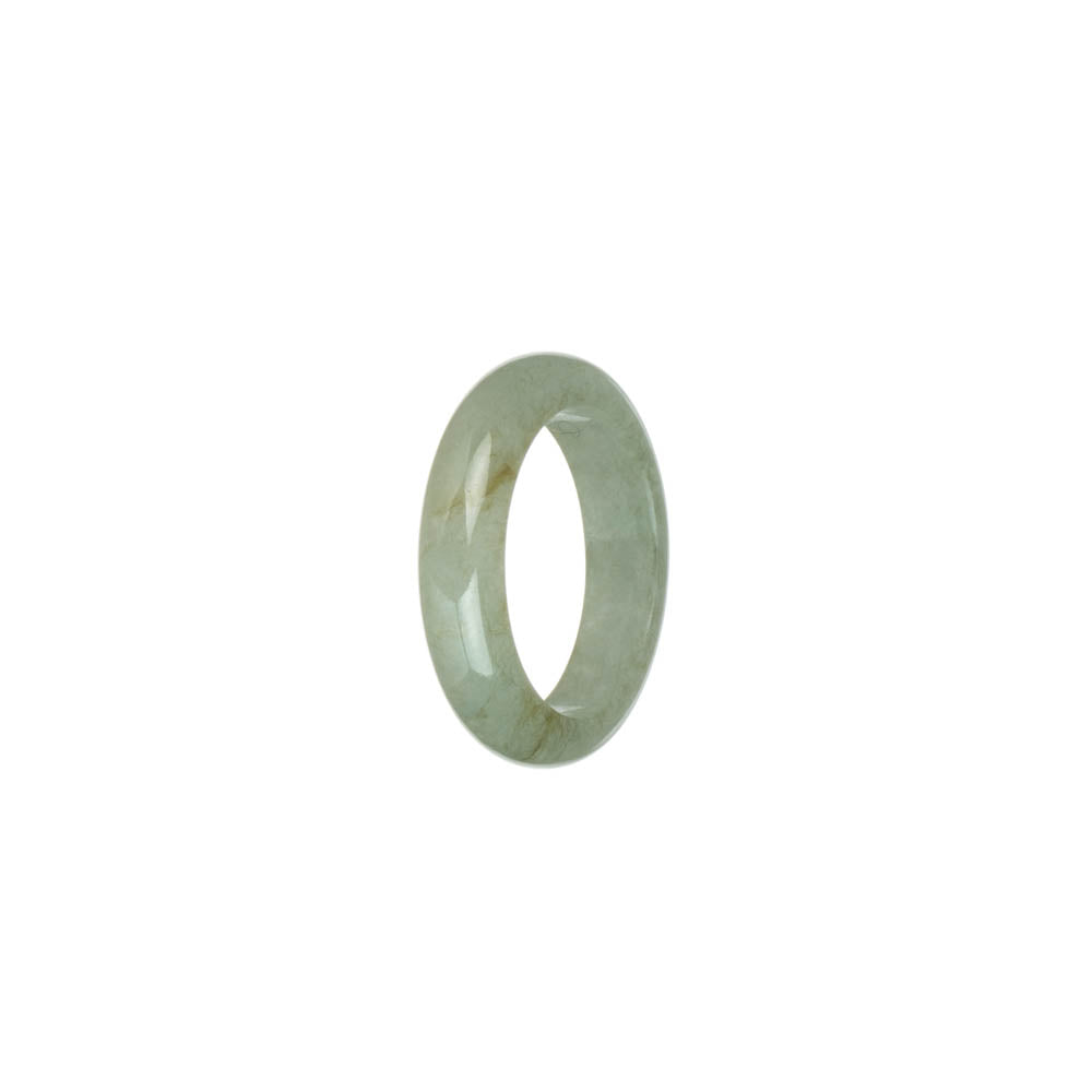 Genuine Light Green Burma Jade Band - US 8.25