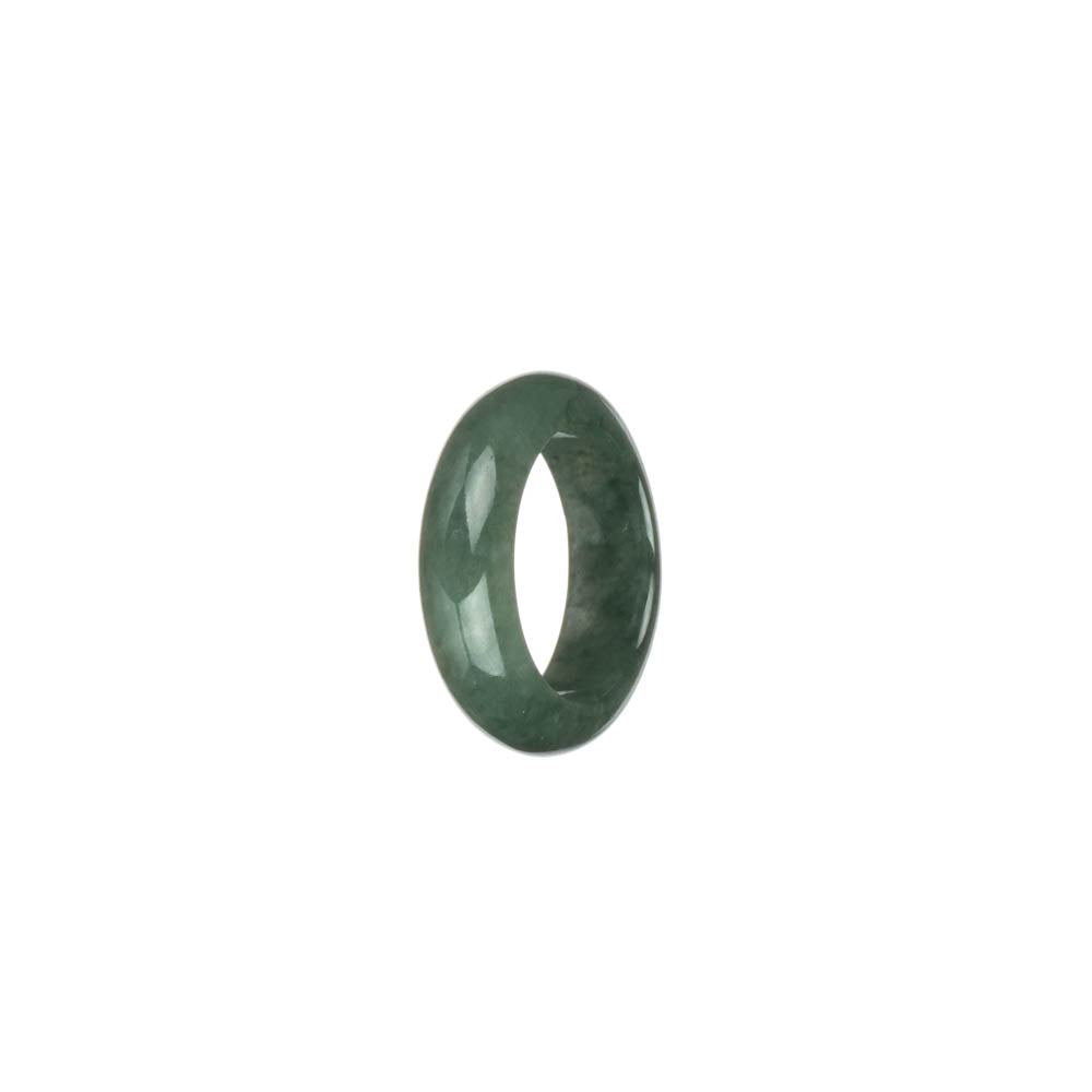 Genuine Green Jadeite Jade Band - US 5.75