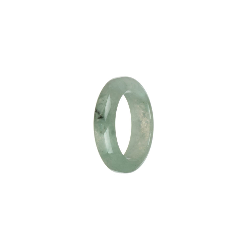 Authentic Pale Green Burmese Jade Ring- US 9.5