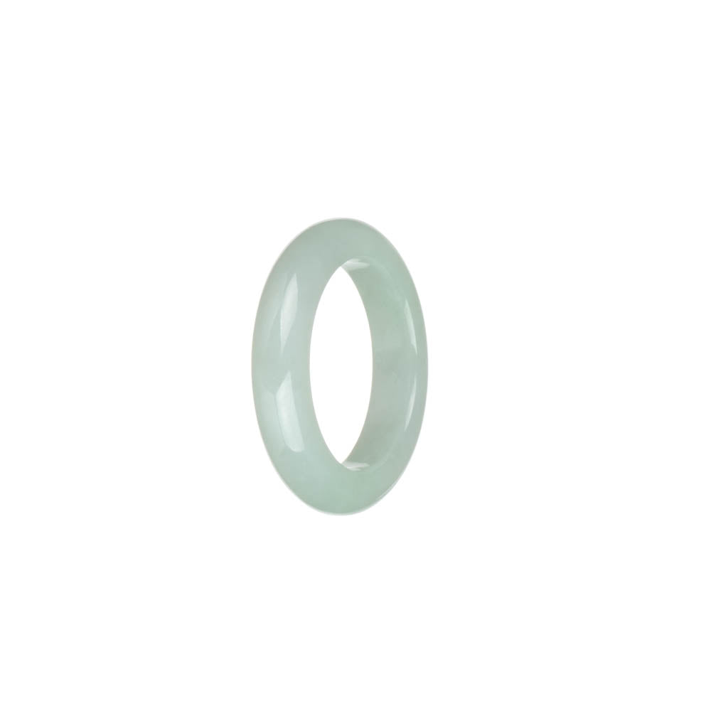 Genuine White Burma Jade Ring - US 9.5