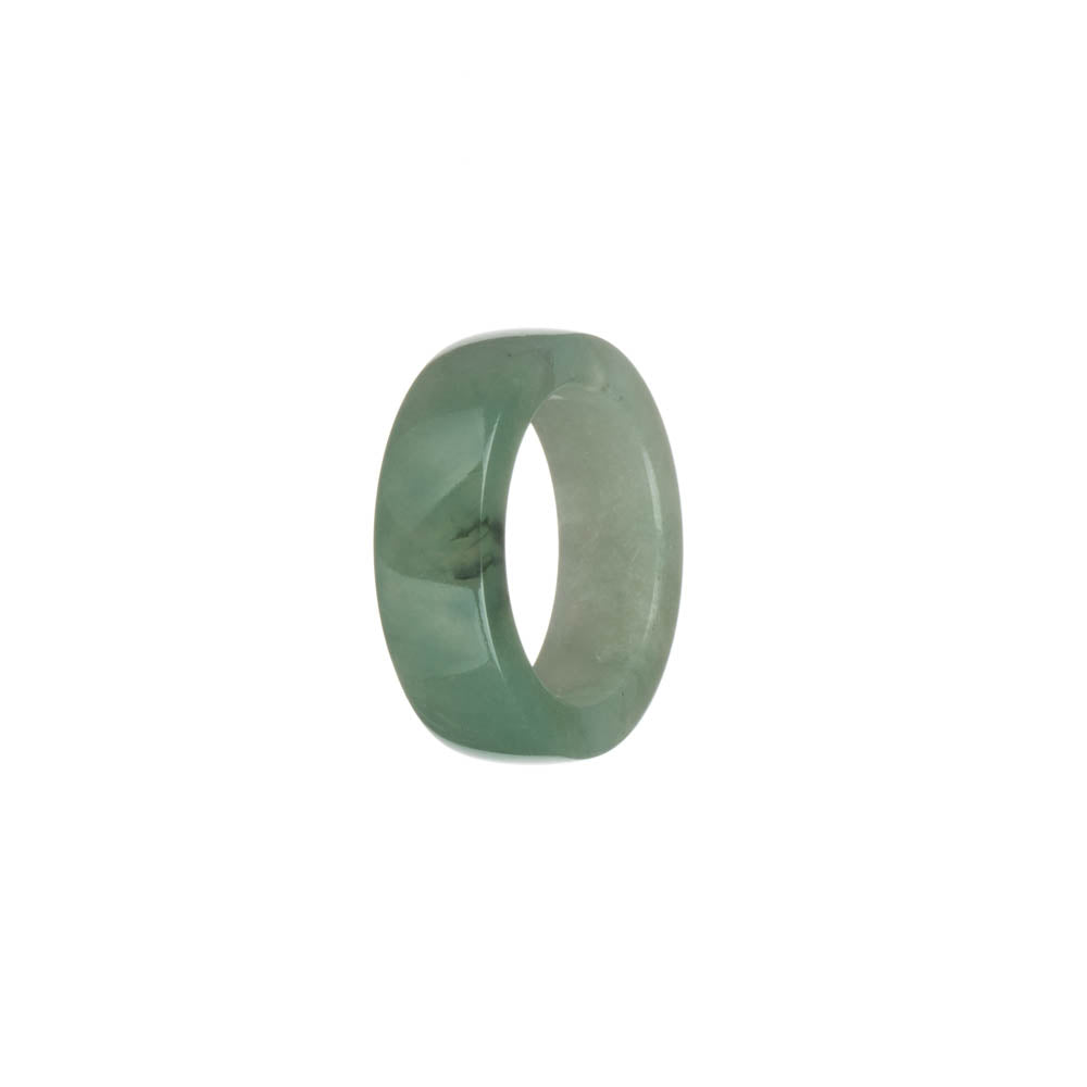 Genuine Green and Pale Green Burma Jade Band - US 9