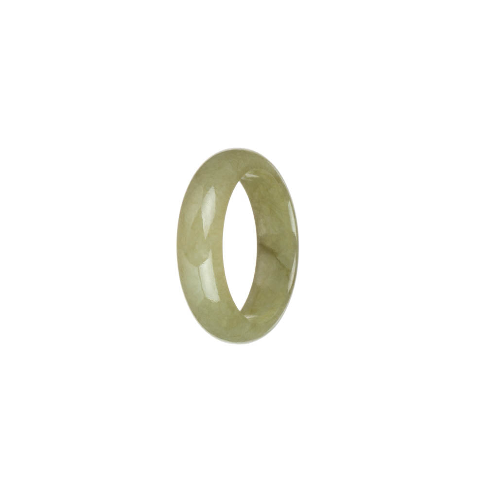 Certified Olive Green Jadeite Jade Ring- US 10