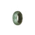 Certified Pale Green with Brown Jadeite Jade Band - US 9.25