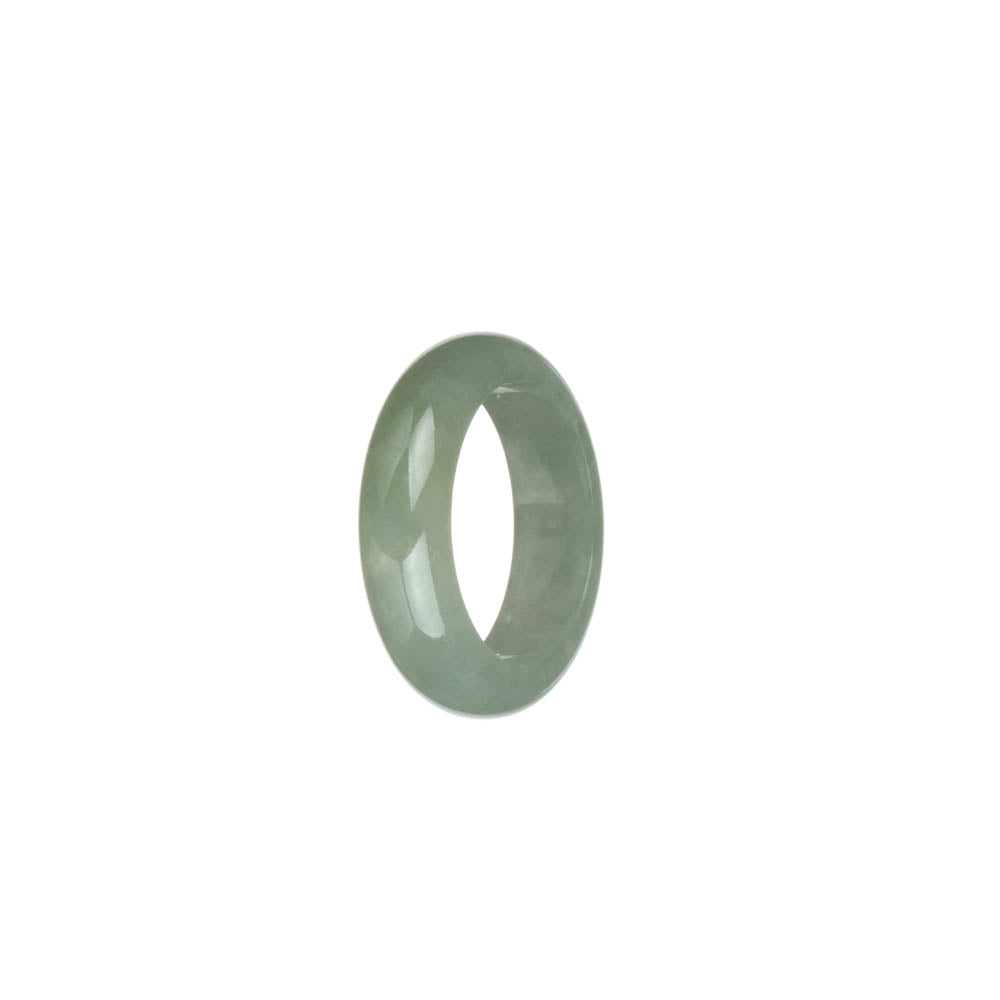 Certified Light Green Jadeite Jade Ring - US 8.25