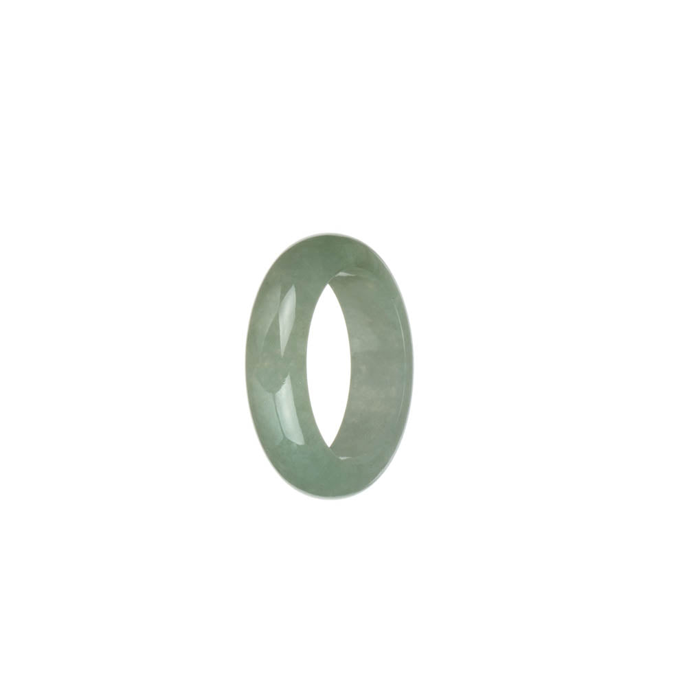 Certified Light Green Jadeite Jade Ring - US 8.25