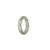 Genuine Icy Pale Green Jade Band - US 8.25