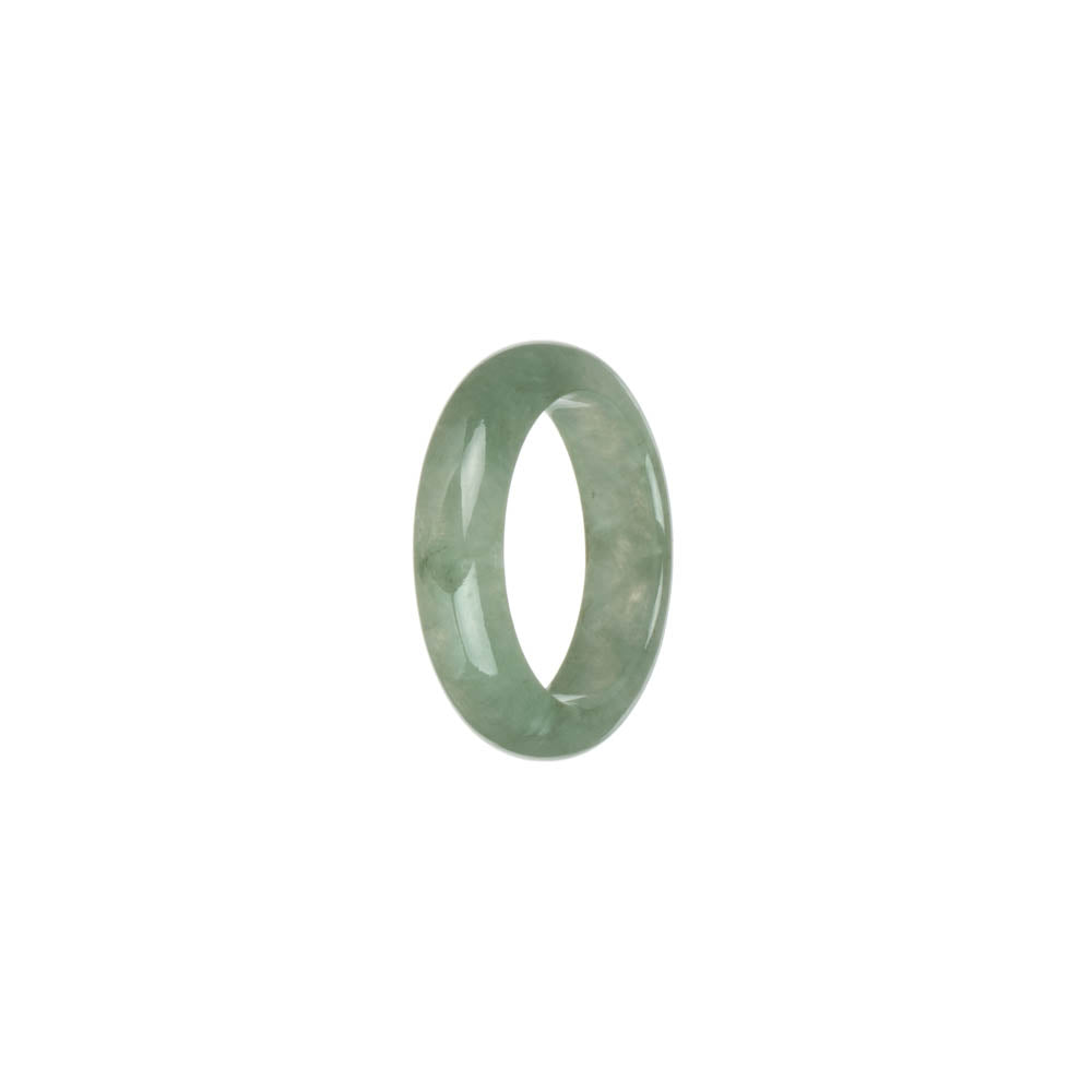 Genuine Icy Green Jade Band - US 8.25