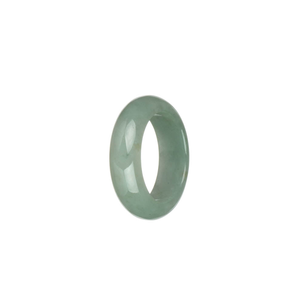 Genuine Light Green Burmese Jade Ring- US 9.25