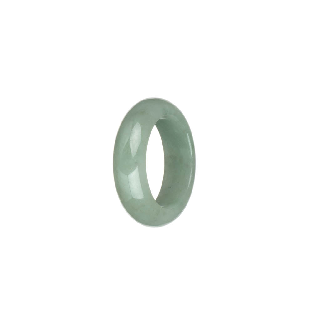 Genuine Light Green Burmese Jade Ring- US 9.25