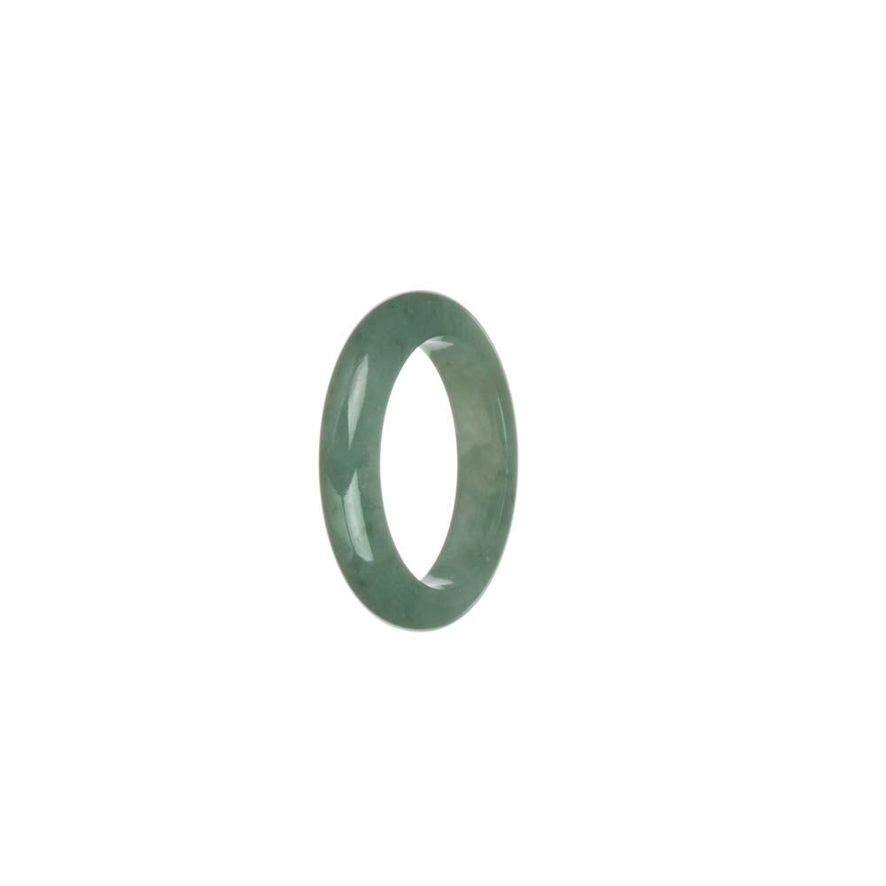 Real Green Burmese Jade Ring- US 8.5