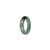 Certified Light Green with Deep Green Jade Ring  - US 7.5