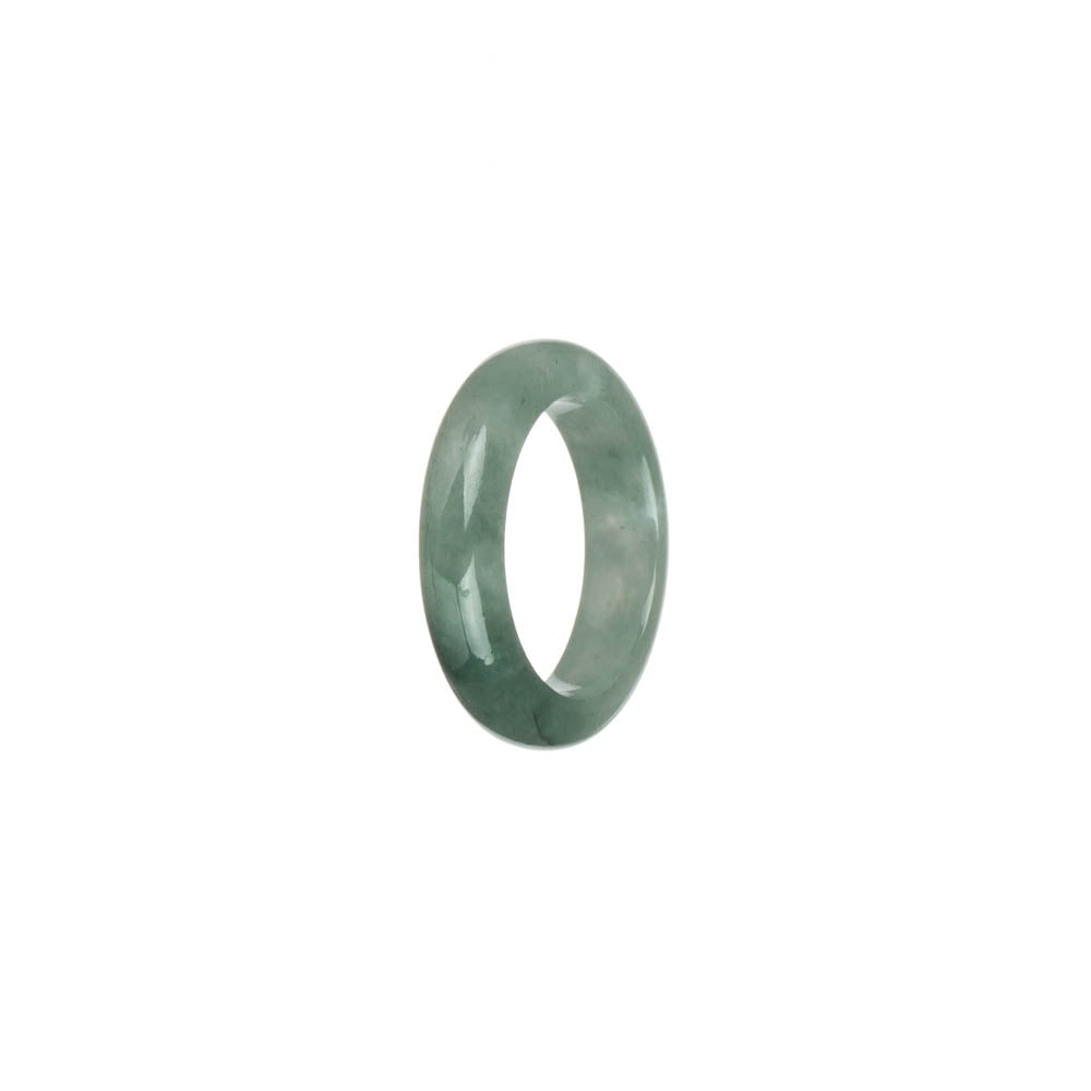 Genuine Green with White Jade Band - US 7.5