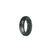 Authentic Black Jade Ring - US 9.5