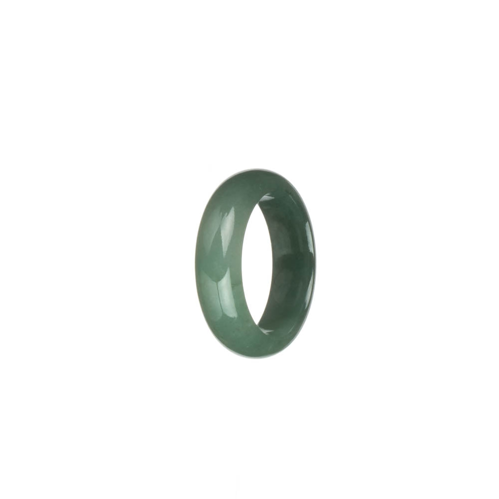 Authentic Green Burma Jade Band - US 8.5