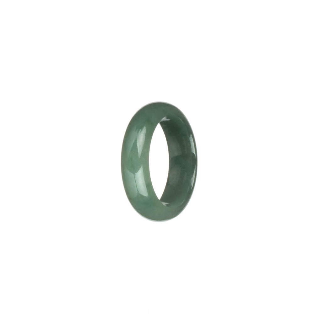 Authentic Green Burma Jade Band - US 8.5