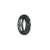 Certified Black with Grey Burmese Jade Band - US 9.25