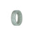 Authentic Light Grey Jade Ring - US 12