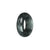 Authentic Black with Grey Jadeite Jade Ring - US 11.5