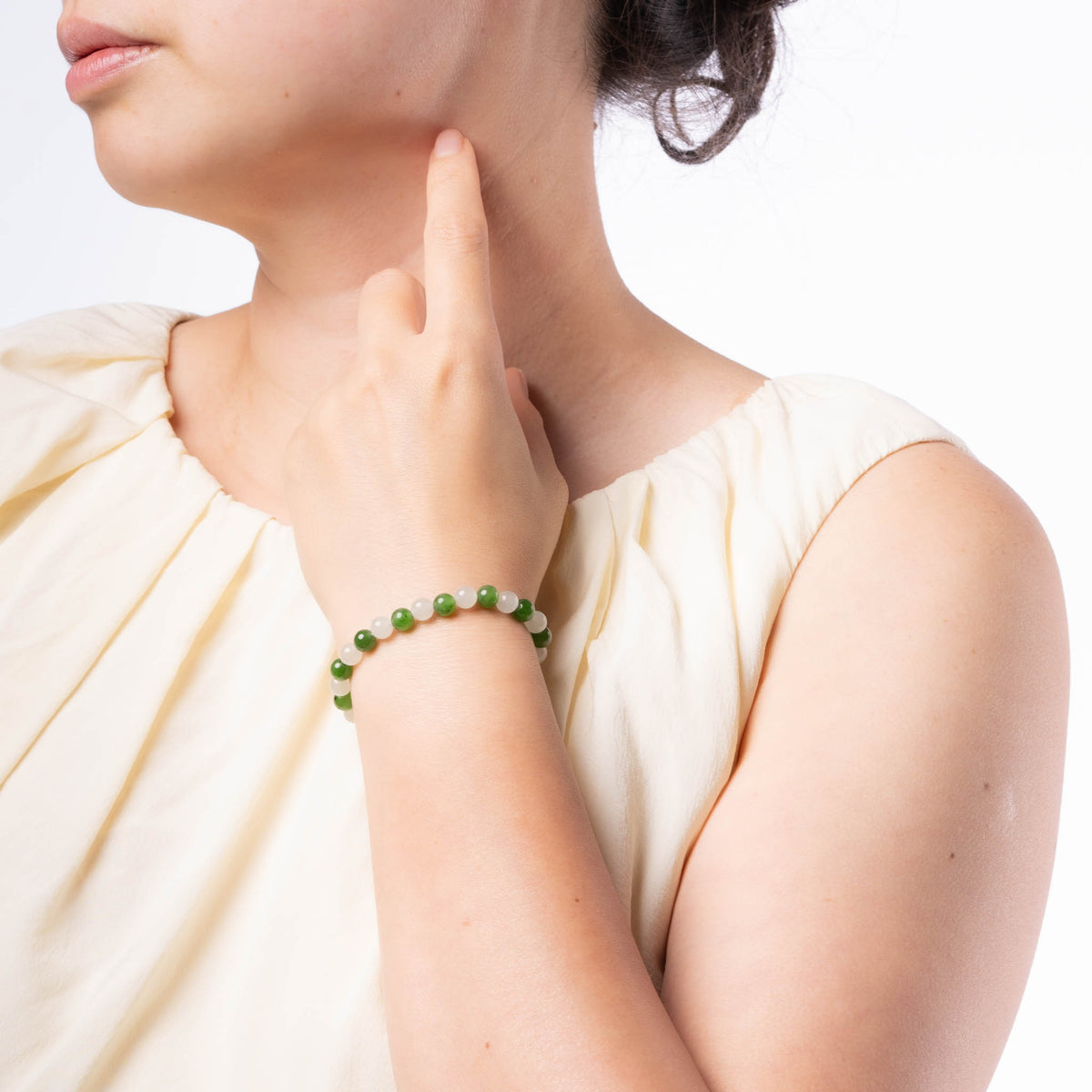 Ethereal Harmony Nephrite Jade Bracelet