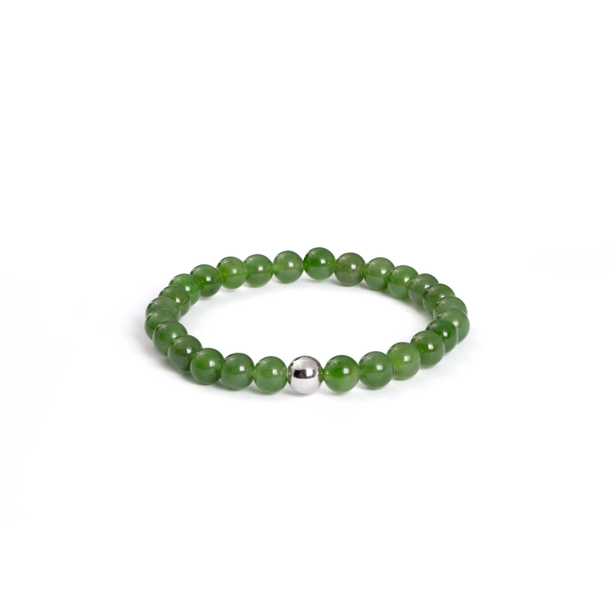 Green Aura Flow Bracelet with Hetian Nephrite Jade