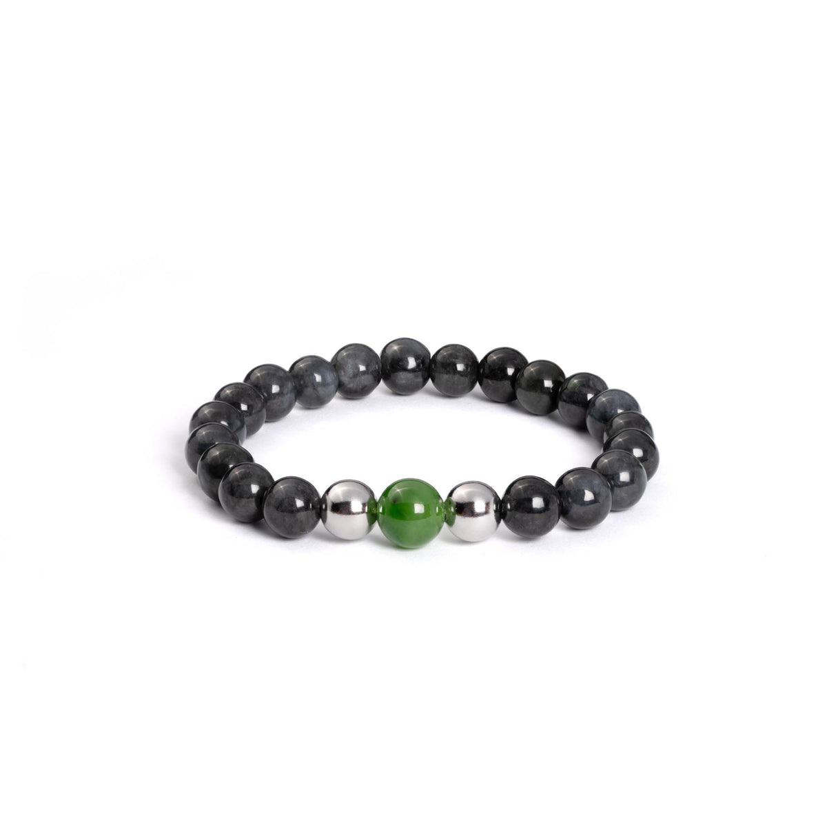 Guardian Touch Burmese Jadeite and Nephrite Bead Bracelet