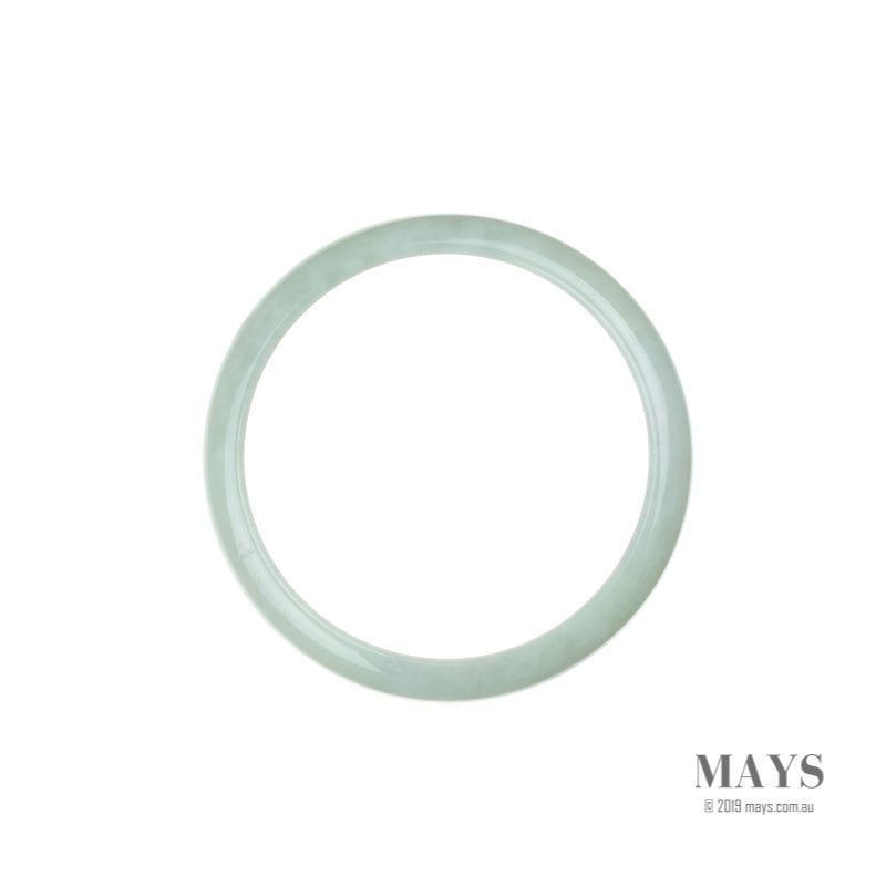 56mm Green, Lavender Burmese Jadeite Jade Bangle Bracelet - MAYS