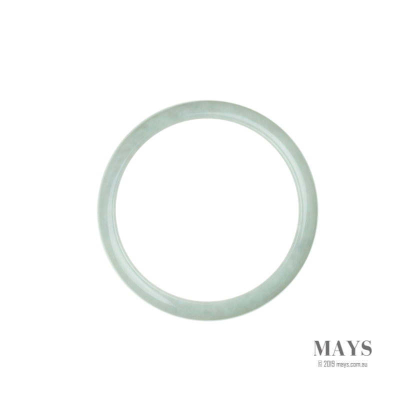 56mm Green, Lavender Burmese Jadeite Jade Bangle Bracelet - MAYS