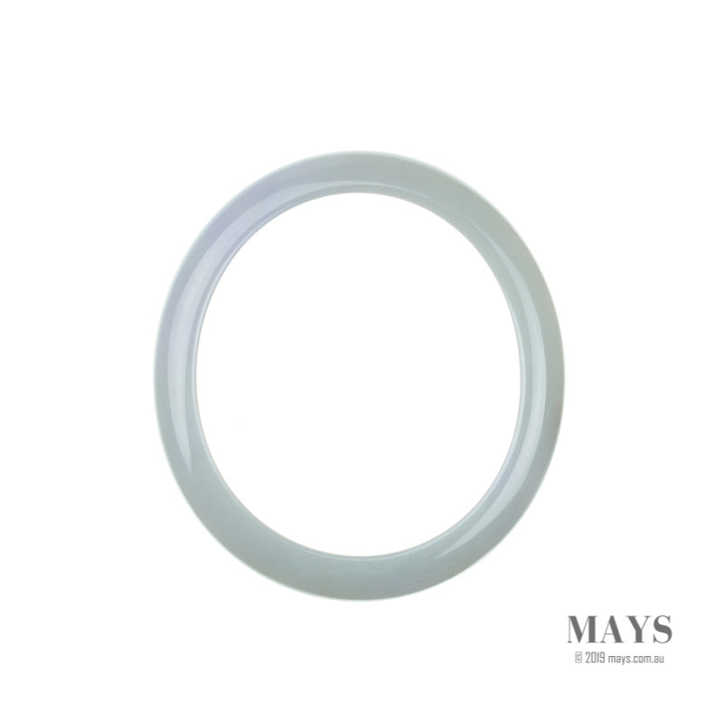 53mm Lavender Burmese Jadeite Jade Bangle Bracelet - MAYS