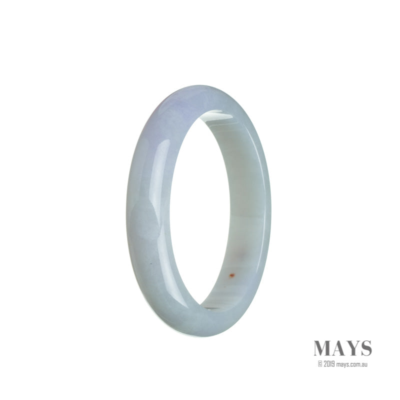 53mm Lavender Burmese Jadeite Jade Bangle Bracelet - MAYS