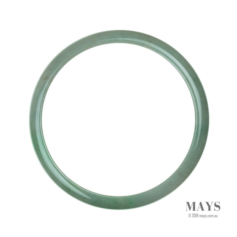 78mm Green Burmese Jadeite Jade Bangle Bracelet - MAYS