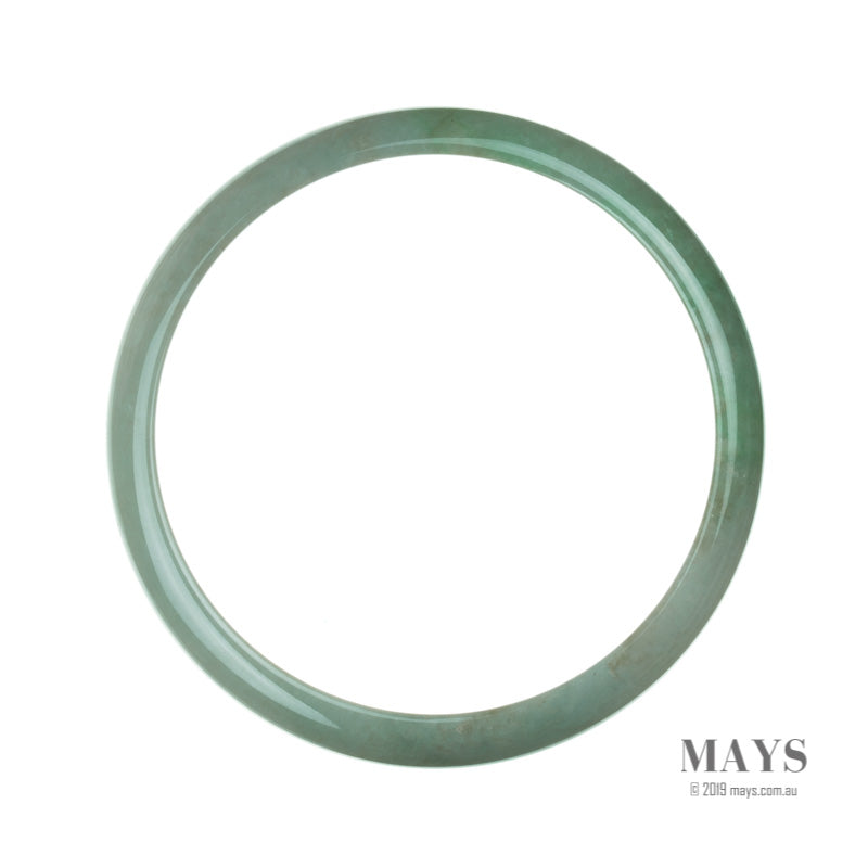 78mm Green Burmese Jadeite Jade Bangle Bracelet - MAYS