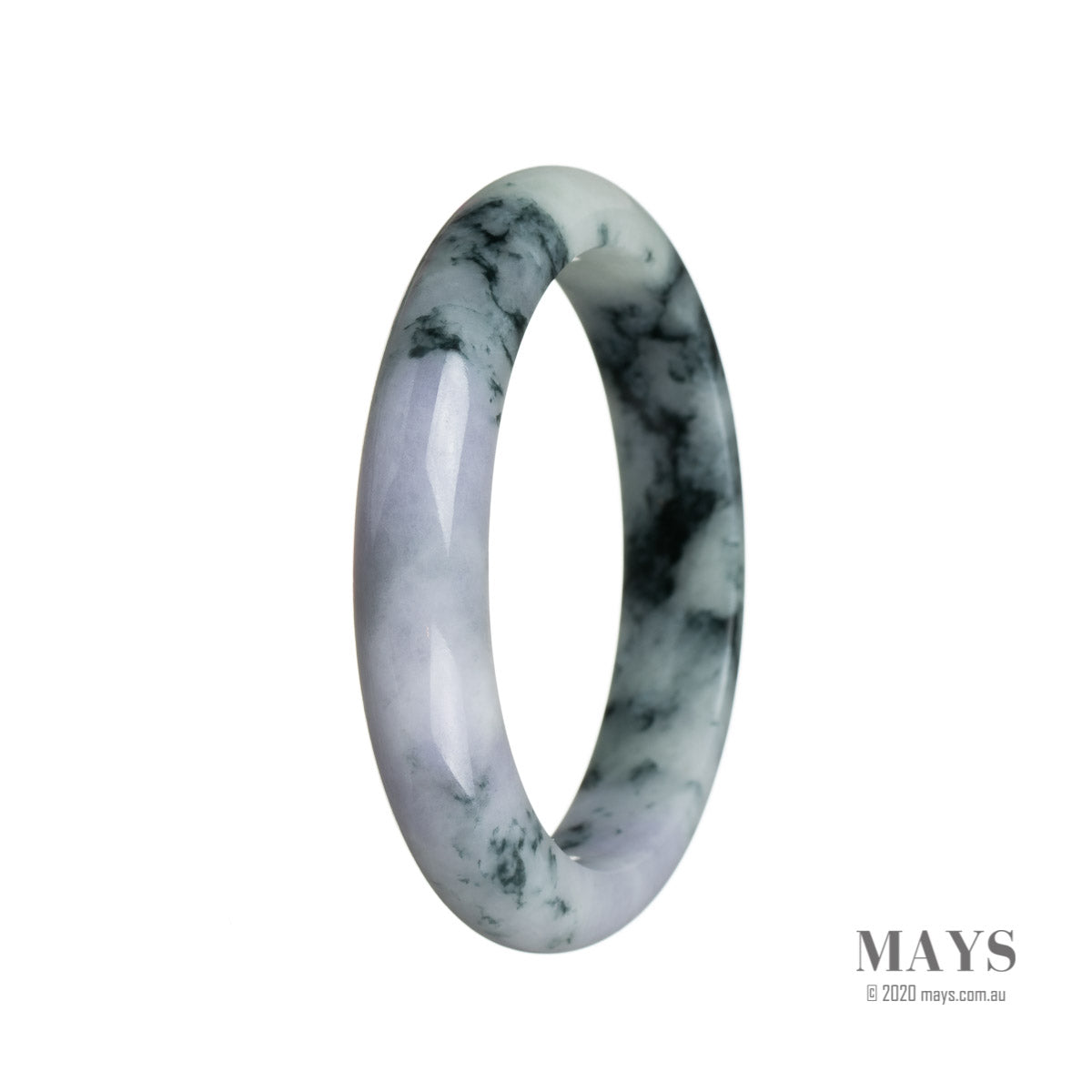 55mm Grade A Jadeite Jade Bangle - MAYS