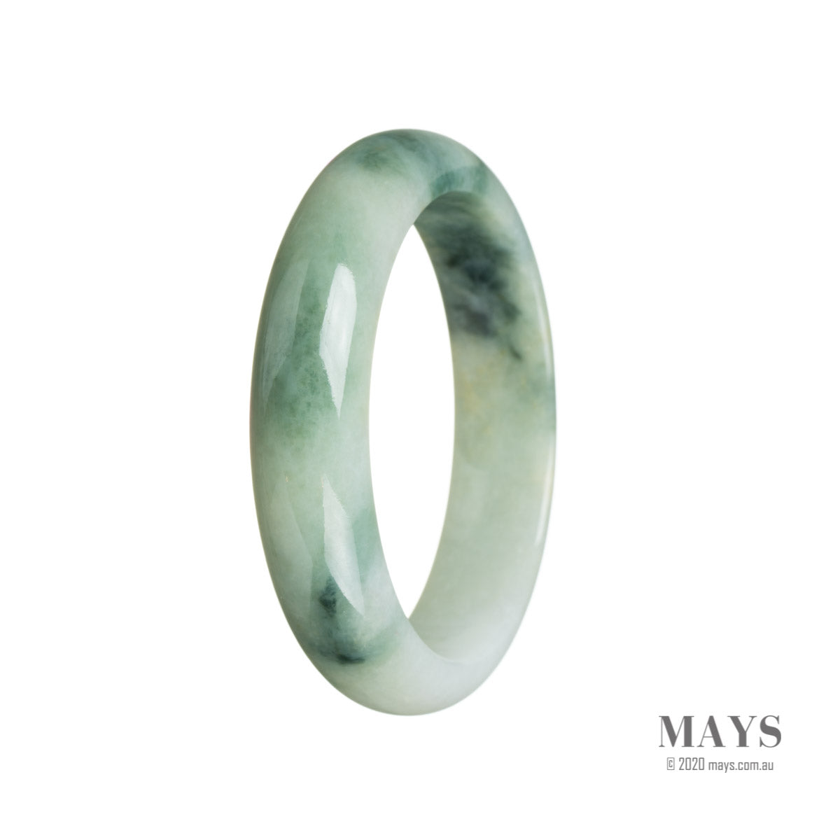 59mm Grade A Jadeite Jade Bangle - MAYS