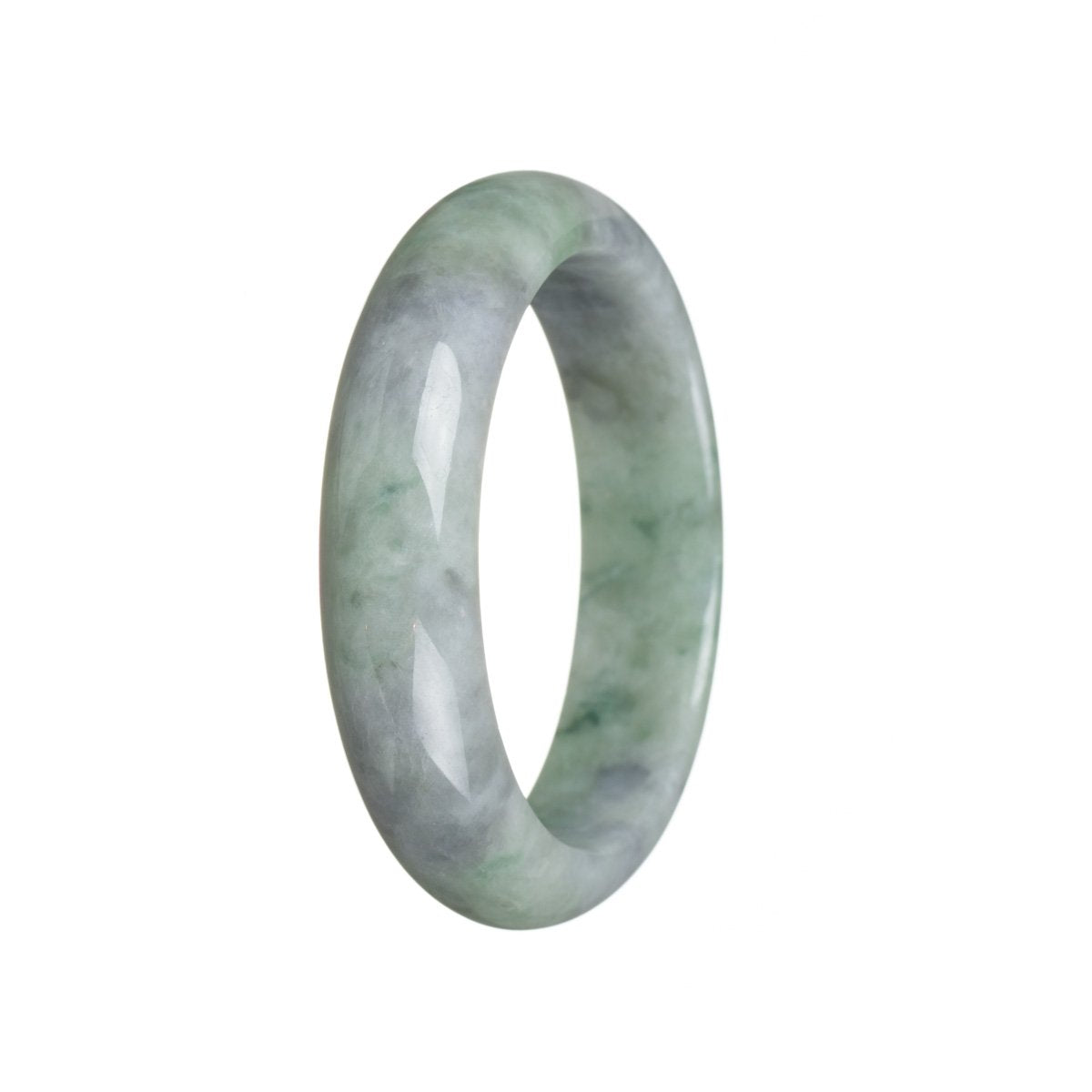 57mm Grade A Jadeite Jade Bangle - MAYS