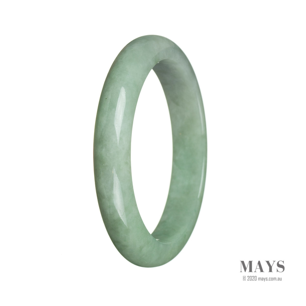 58mm Grade A Jadeite Jade Bangle - MAYS