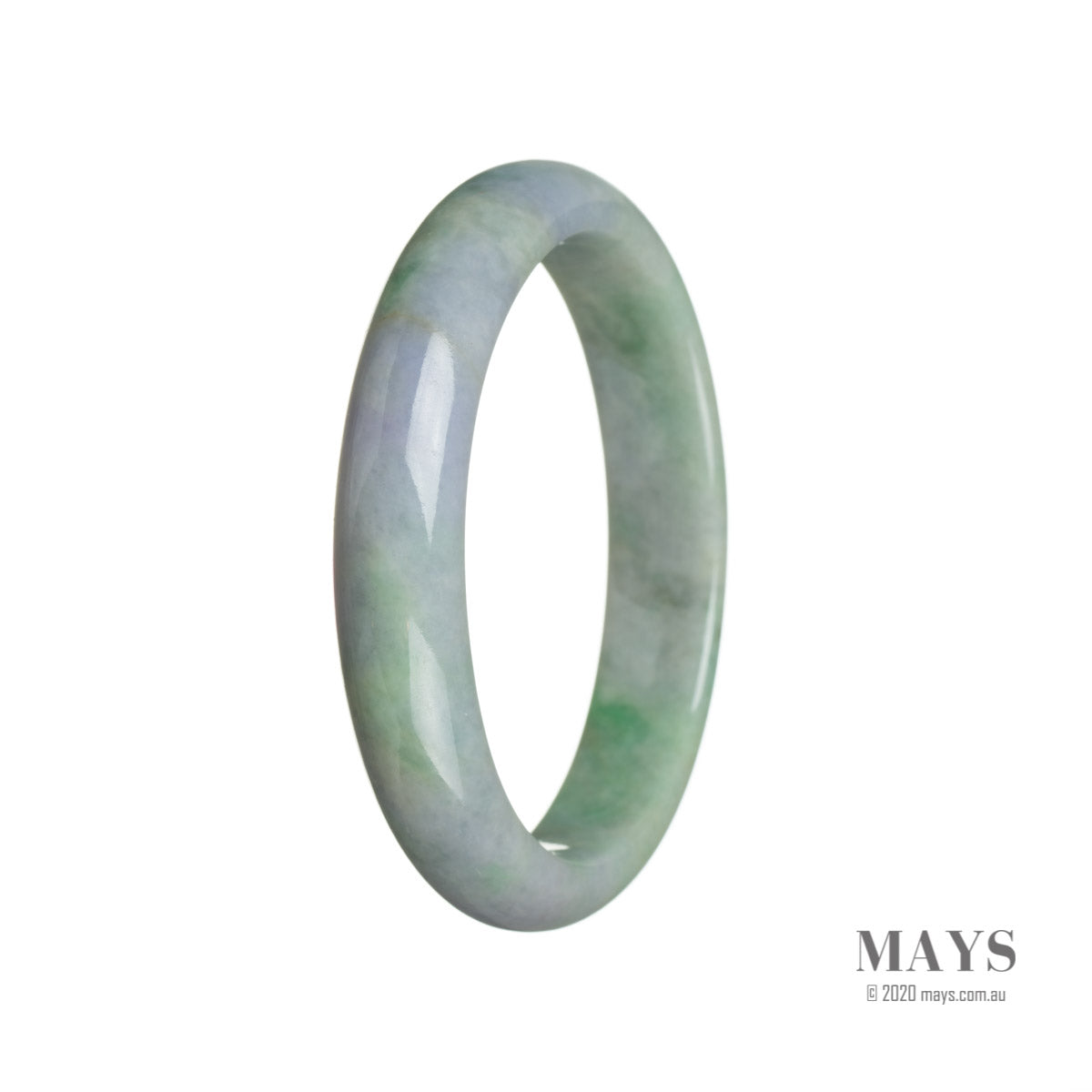 60mm Grade A Jadeite Jade Bangle - MAYS