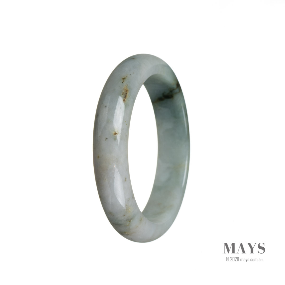 55mm Grade A Jadeite Jade Bangle - MAYS