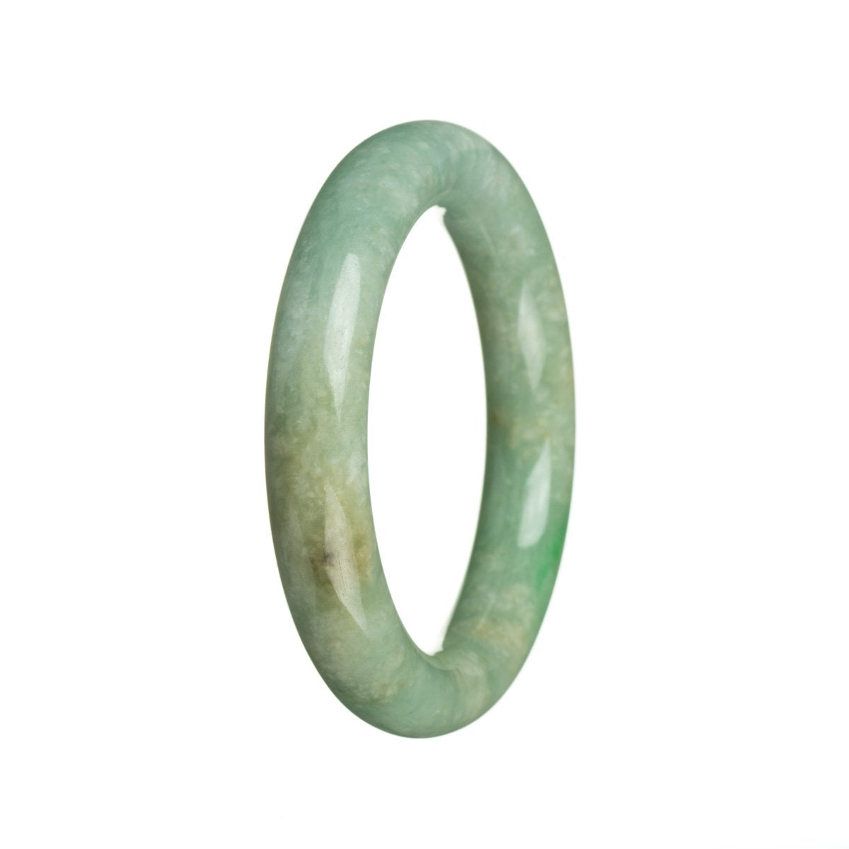 56mm Grade A Jadeite Jade Bangle - MAYS