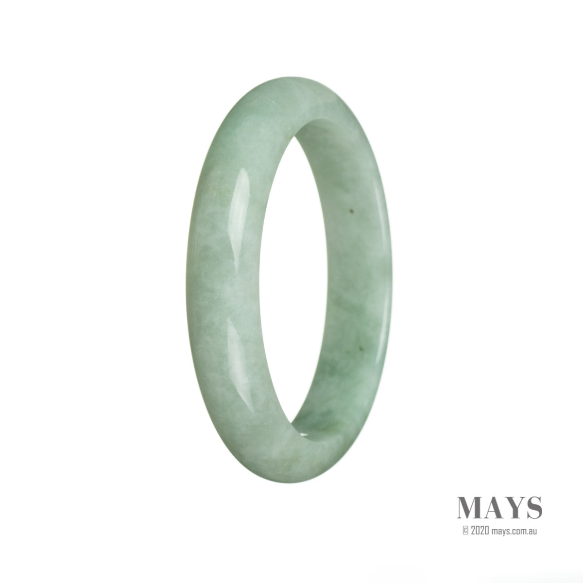 59mm Grade A Jadeite Jade Bangle - MAYS